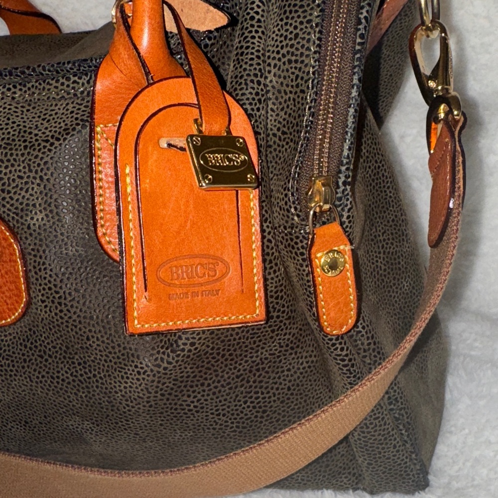 Bric’s Weekender Brown Leather Duffel Bag in mint condition - Picture 3 of 13